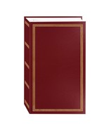 3-ring pocket BURGUNDY album for 504 photos - 4&quot;X6&quot; - £15.01 GBP