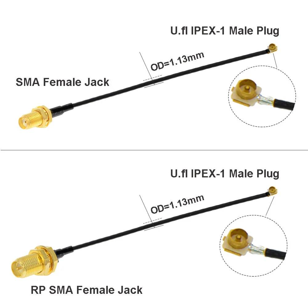 House Home 1pcs Ipex Cable Sma Female To uFL/u.FL/IPX/IPEX-1 Ipex 1 Male A Wifi - £19.67 GBP