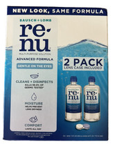 Renu Advanced Formula Multi-Purpose Solution 12 oz. Twin Pack with Lens ... - £7.90 GBP