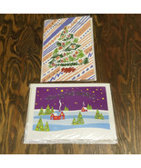 Vintage deluxe pop up Christmas cards Joy to the world Seasons Greetings  - €17,09 EUR