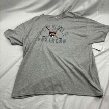 NWT Hanes Men&#39;s T-Shirt Gray NHL Florida Panthers Crew Neck Short Sleeve... - £14.79 GBP