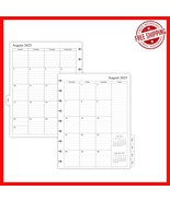 2025-2026 Monthly Planning Inserts: 9-Disc Punched for Happy Planner Cla... - $34.42 CAD