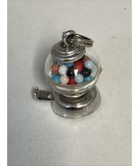 Vintage Sterling Silver 3D Gumball Machine BEAU Bracelet Charm Pendant - $1,363.44 MXN