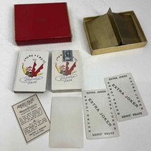 Vintage Brown Bigelow Playing Cards 2 Decks Advertising One Sealed Vintage - £16.62 GBP