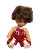VTG 1960s Pop Playmates DOLLY COLA DOLL Red &amp; White Cola Overalls Hong Kong - £4.71 GBP