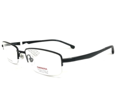 Carrera Eyeglasses Frames 8860 003 Black Rectangular Half Rim 52-18-145 - £58.41 GBP