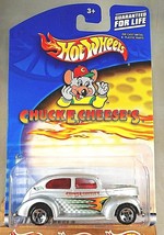 2000 Hot Wheels Chuck E. Cheese&#39;s FAT FENDERED &#39;40 Gray w/Chrome 5 Spoke Wheels - £9.01 GBP