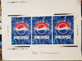 Pepsi Ball Crystal Mechanical Preproduction Advertising Art Work Interna... - $18.95