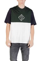 Armani Exchange Men T-Shirt Green Short Sleeve Designer Logo Tee 2025 Co... - $67.85