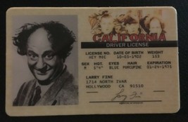 Larry Fine MAGNET The Three Stooges novelty card Hey Moe Curly Shemp - £7.72 GBP