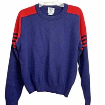 SKYR Mens Color Block 100% Wool Sweater Mens Size M Blue Red Hong Kong V... - £22.47 GBP