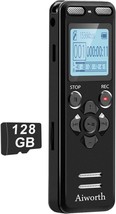 136GB Digital Voice Recorder Voice Activated Recorder for Lectures Meeti... - $102.19