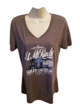 Harley Davidson Mt Mc Kinley The Last Frontier Womens Small Gray TShirt - $19.80