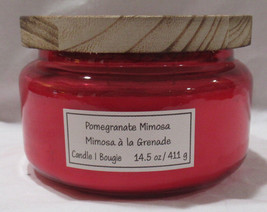 Ashland 14.5 Oz 3-wick Soy Wax Blend Jar Candle Spring Pomegranate Mimosa - £28.77 GBP