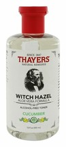 Thayers Witch Hazel Aloe Vera Alcohol-Free Toner, Cucumber, 12 Fluid Ounce - £11.77 GBP