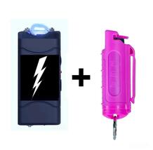 RECHARGEABLE ELECTRIC STUNNER AND .5 OZ SAFETY SPRAY  - $33.75