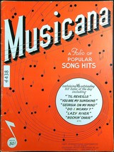 Musicana A Folio of Popular Song Hits 1942 Music Book You Are My Sunshin... - £7.13 GBP