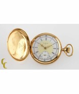Elgin Antique Mini Hunter 18K Yellow Gold Pocket Watch Gr 208 Size 0 7 J... - $5,824.51 CAD