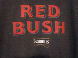 Nwot - Bushmills Red Bush Irish Whiskey Logo Image Adult Size L Gray Ss Tee - $19.99