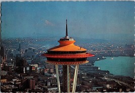 Vtg Postcard The Space Needle Seattle, Washington, Skyline - £5.13 GBP