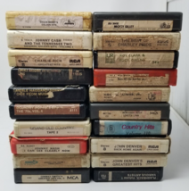Set of 20 Country 8 Track Tapes Rough Condition Johnny Cash Merle Haggar... - £18.78 GBP