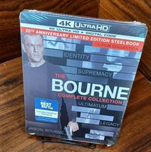 Bourne 5 Movie Collection Steelbook (4K-No Digital)Discs Unused-Free Box Shippin - £75.21 GBP