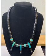 Vintage Native American Turquoise, Necklace vintage native American - $2,218.56 MXN