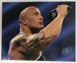Dwayne &quot;The Rock&quot; Johnson Signed Autographed WWE Glossy 8x10 Photo - £102.13 GBP