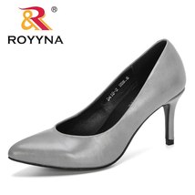 ROYYNA 2021 New Arrival High Heels Women Pumps Pointed Toe Stiletto Woman Shoes  - £38.98 GBP