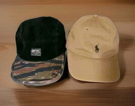 Denim &amp; Supply Corduroy Camo &amp; Polo Khaki Ralph Lauren Adjustable Cap 2p... - $247.50