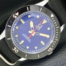 Mens Refurbished Swiss Titus 40MM Turnable Bezel Blue Dial Watch 430561-1 - $29.99