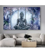 Jawaharat Set of 5 Buddha UV textured 6MM MDF Premium Large Panel Painti... - $53.45