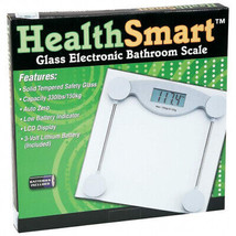 Healthsmart Glass Electronic Bathroom Scale - £30.00 GBP