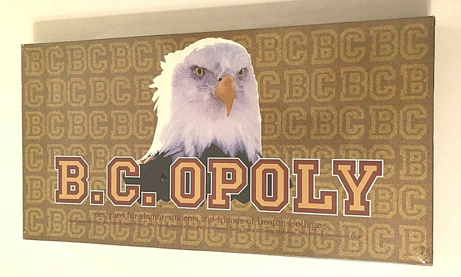 NCAA Late For The Sky Boston College BC Eagles B.C.Opoly Monopoly Board Game New - £56.21 GBP
