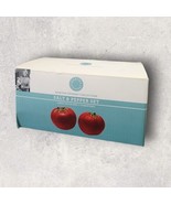 Martha Stewart Collections Tomato Salt &amp; Pepper Shaker Set New In Box  - $24.14 CAD