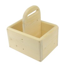 Wooden Egg Basket Storage carry box with handle - £23.39 GBP