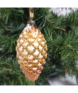 blown glass Christmas Pinecone Ornament Vintage collectible secret santa... - £32.14 GBP
