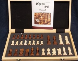 Upgraded Magnetic Chess Set, 15” Tournament Staunton Wooden Chess Board Game Set - £22.52 GBP