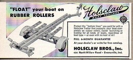 1959 Print Ad Holsclaw Boat Trailers Float Evansville,IN - $8.38