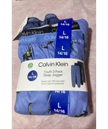 Calvin Klein youth 3- pack sleep jogger L -14/16 DINO. New . - $344.76 MXN