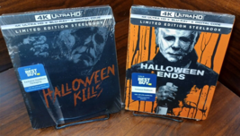 Halloween Kills + Halloween Ends Steelbooks (4K+Blu-ray+Digital) NEW-Free S&amp;H! - £90.28 GBP