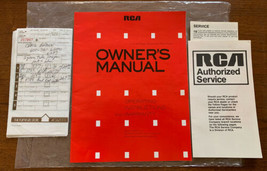 1988 RCA Owners Manual ColorTrak Stereo 26” TV Monitor Receiver Instruct... - £14.78 GBP