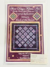 Starr Design CRYSTAL REFLECTIONS Block of Month JANUARY Pattern - Kathle... - $5.93