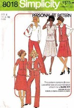 Vintage 1977 Misses' Wardrobe Separates Pattern 8018-s Size 14 & 16 - Uncut - £9.58 GBP