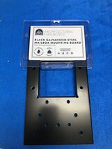 Architectural Mailboxes 7540B Black Steel Mounting Board Bracket New, Op... - $18.80