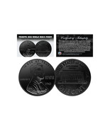 1943 TRIBUTE Steelie WWII PENNY Coin Clad in Genuine BLACK RUTHENIUM - L... - £7.53 GBP