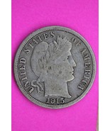 1915 P Barber Liberty Dime Scarce Semi Key Date Silver Coin Free Shippin... - $33.94 CAD