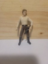 Han Solo in Brown Pants 4&quot; Star Wars Hasbro With DL-44 Holding Blaster 2004  - £6.19 GBP