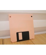 Retro Computing Pink Floppy Disk - AME MF-2HD - 3.5 Inch - No Label - Ra... - $14.01