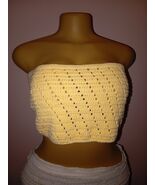 Crochet crop top, summer top, summer vest, halter top - $40.00